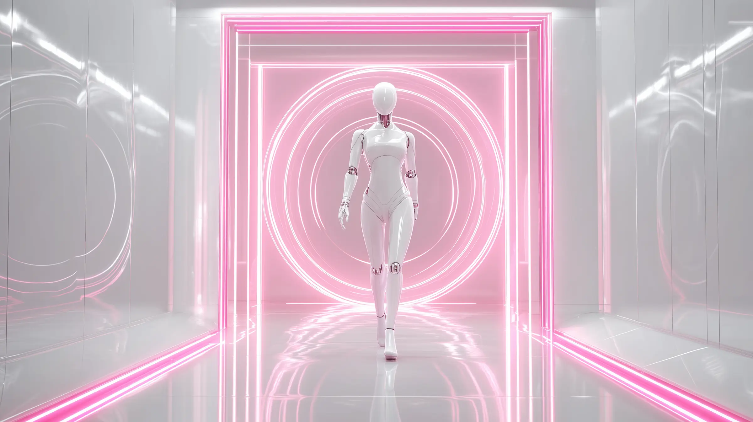 Abstract pink 3D render of a glowing AI agent core held inside a translucent six-sided protective cage, a six-segment ring of light cycling around it on a dark magenta background, a visual metaphor for securing an AI agent through a six-phase lifecycle